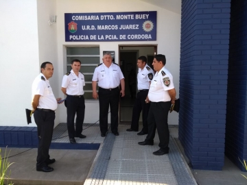 Monte Buey: entregan móviles policiales e inauguran destacamento Saladillo