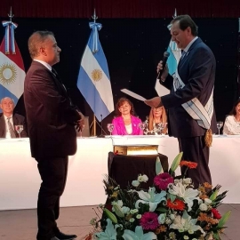 El ing Pedro Dellarossa prestó juramento para su segundo mandato