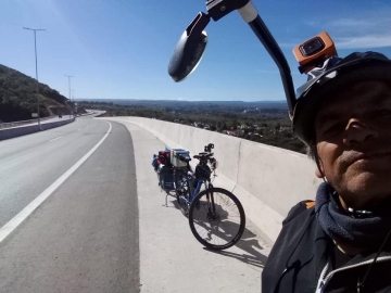 Marcosjuarense que recorrió en bicicleta  más de 1000 kilómetros hasta Icaño