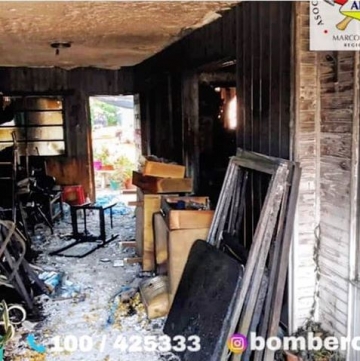 Incendio en un vivienda del barrio sur, con perdidas materiales