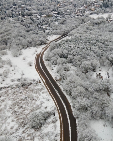 Una nueva nevada llegó a las Sierras de Córdoba 