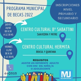 Programa Municipal Becas Primarias y Secundarias 