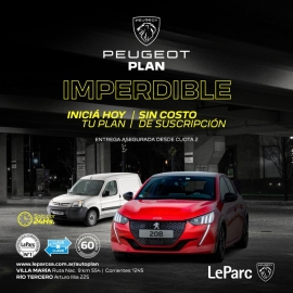 “Le Parc” concesionario oficial de Peugeot ofrece sistema de financiación llave por llave 