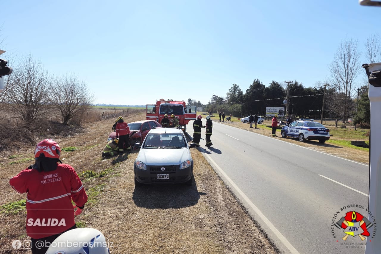 Nuevo accidente por alcance hoy al mediodia en la ruta provincial 12