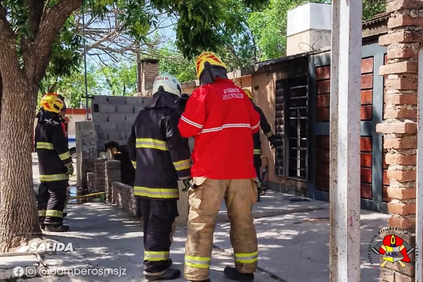 Nueva salida de bomberos por incendio de una vivienda en Andreone al 1500