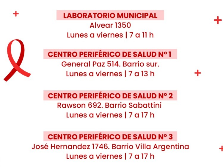 La Municipalidad de Marcos Juárez habilita Centros de Testeo Rápido para ITS