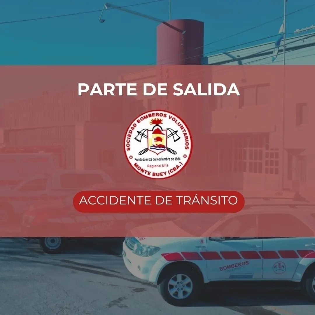 Accidente en Monte Buey: cinco jóvenes heridos tras salir de la ruta