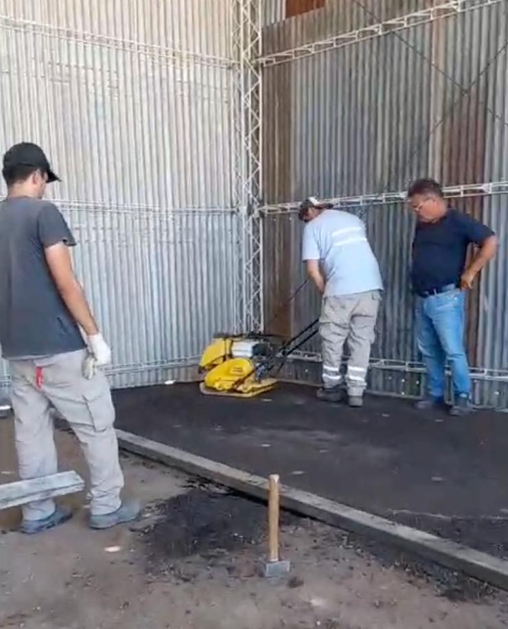 Instalaron la planta de asfaltado en frío para agilizar las obras de pavimentación y reparación de calles