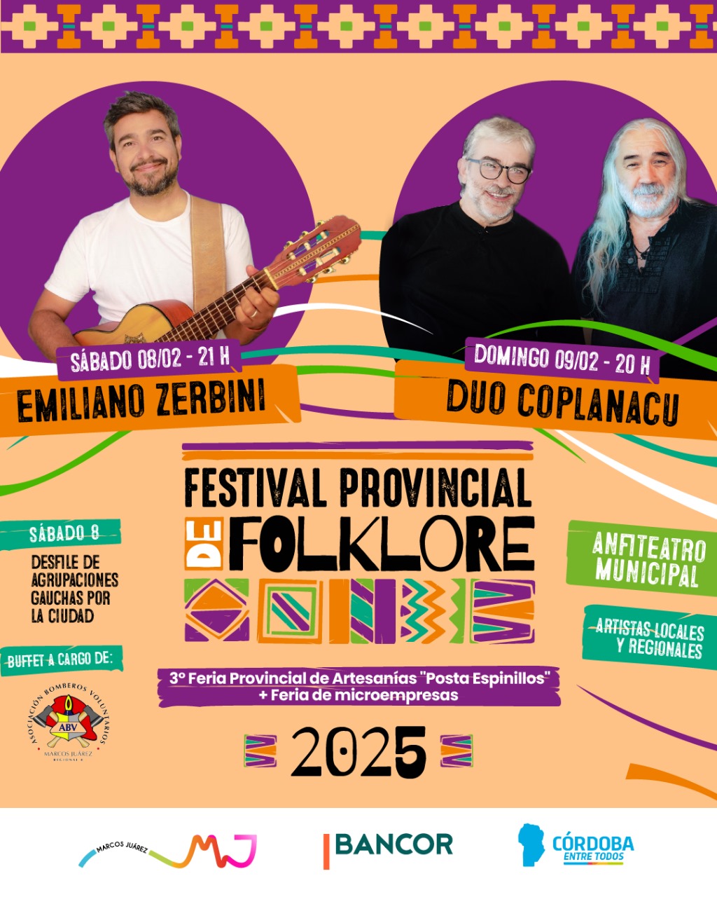 Marcos Juárez palpita el Festival Provincial de Folklore 2025 para este fin de semana