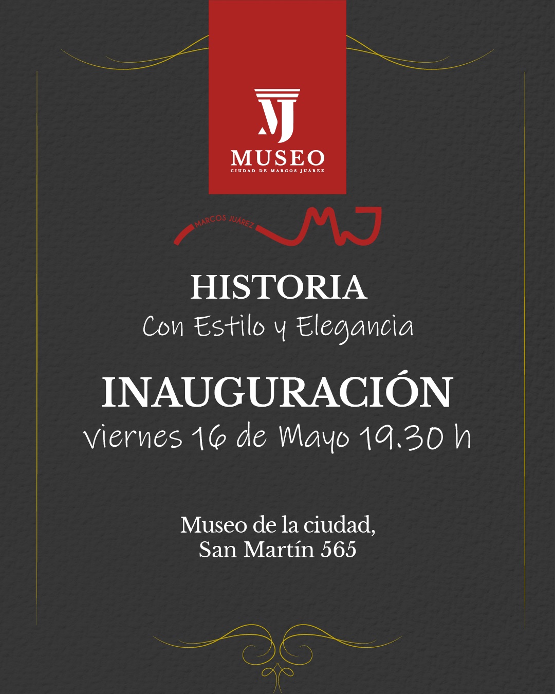 El próximo 16 de Mayo, el Museo de Marcos Juárez inaugura la muestra 