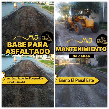 Se realizan tareas de mejorado de calles, corte de césped y limpieza urbana en Marcos Juárez