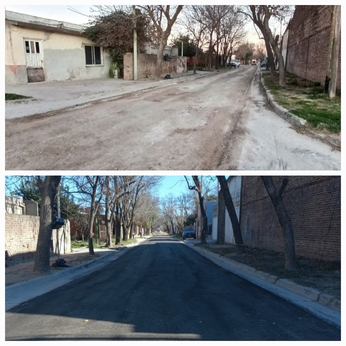 El Antes y el Después del Pasaje 24 de Septiembre en el Barrio Sur de Marcos Juárez