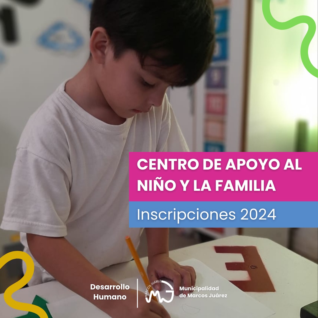 Inscripciones 2024 para el Centro de Apoyo al Niño y la Familia 