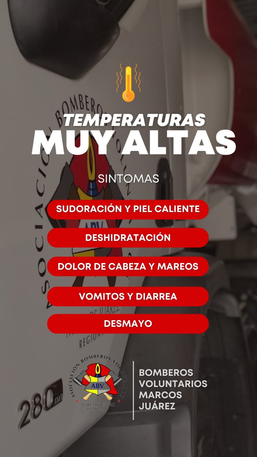 Bomberos alerta sobre las altas temperaturas y los consejos a tener en cuenta para evitar deshidratarse