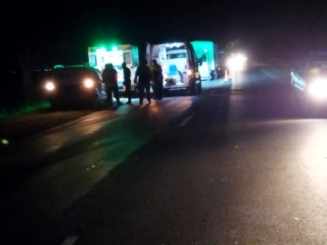 Falleció joven camionero tras choque en cadena sobre la Ruta A012

