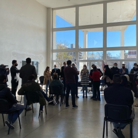 Acto con autoridades y beneficiarios del programa 