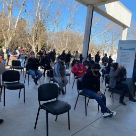 Acto con autoridades y beneficiarios del programa 