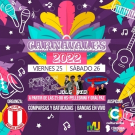 Carnavales: Viernes final de cuarteto y el sábado actúa Grupo Impulso
