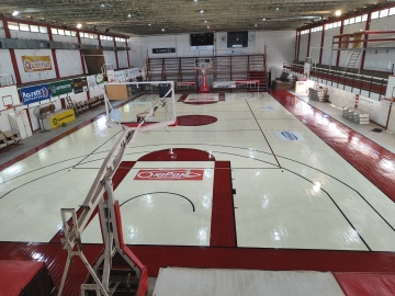 Argentino reacondicionó su cancha de básquet con miras al inicio del Torneo Federal