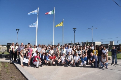 Inauguraron la Plaza Genola en el marco del hermanamiento con la comuna de Genola, Italia