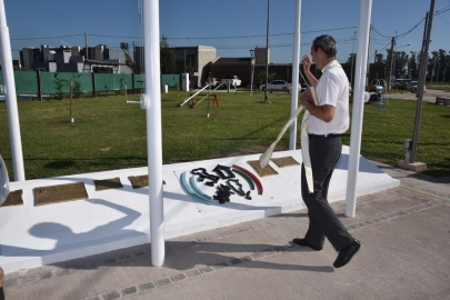Inauguraron la Plaza Genola en el marco del hermanamiento con la comuna de Genola, Italia