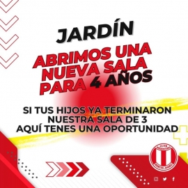 Argentino avanza en su proyecto educativo y anuncia la apertura de una nueva sala de Jardín para 4 años